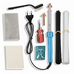 Паяльник для пластику + Комплект аксесуарів / Зварювальний комплект для паяння пластику / Паяльник для зварювання бамперу авто