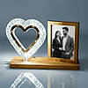 Світильник від USB з фоторамкою, Серце / Настільна фоторамка з підсвіткою / Світлодіодний нічник з рамкою для фото, фото 9