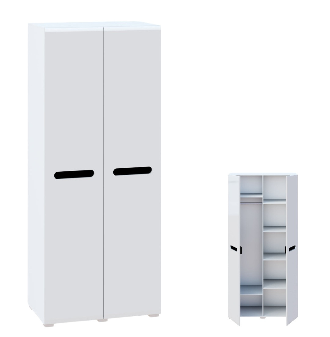 Шафа Бьянко 2Д білий глянець (Світ Меблів), фото 1