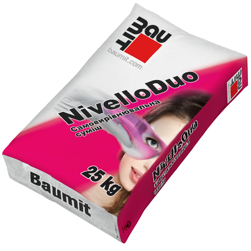 Baumit Саморівна суміш Нівелло Дуо 25 кг/Baumit Nivello Duo/Нівелірувальна суміш для підлоги, фото 1