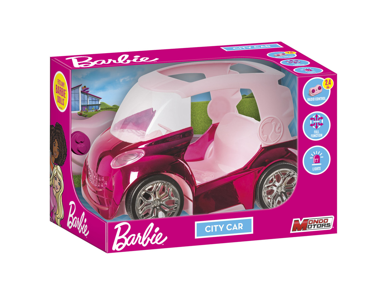 Машина 63698 Barbie, радіокер. 2.4 GHz, 31см, гумові колеса, на баттику, в пробці, 35-25-21см, фото 1