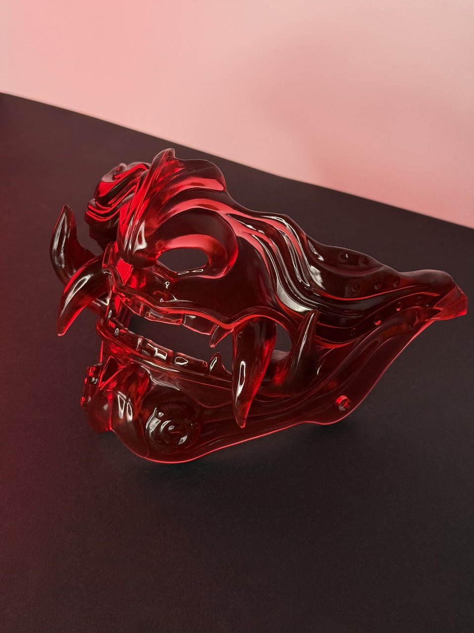 Маска «Червоний Оні» – демонічний косплей-аксесуар, фото 1