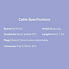 ⇒ NiceHCK BlueLuna (2Pin 0.78) - преміальний срібний мідний модульний кабель для навушників!, фото 7