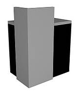 Стіл для адміністратора, стійка ресепшн 3 Сіра Лава для салону краси, клініки, фітнес-голуба, офісу 736х536х950 мм Гамма Стиль