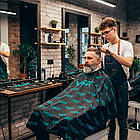 Перукарська накидка для стрижки VGR / Пеньюар перукарський / Багаторазова накидка для перукарні, фото 6