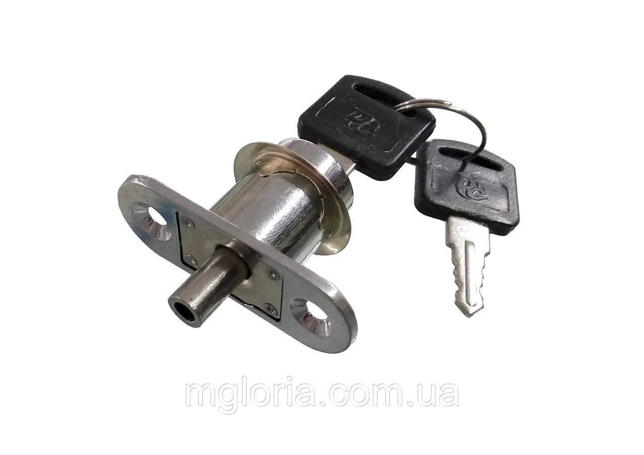 Замок для розсувних дверей із ДСП натискний