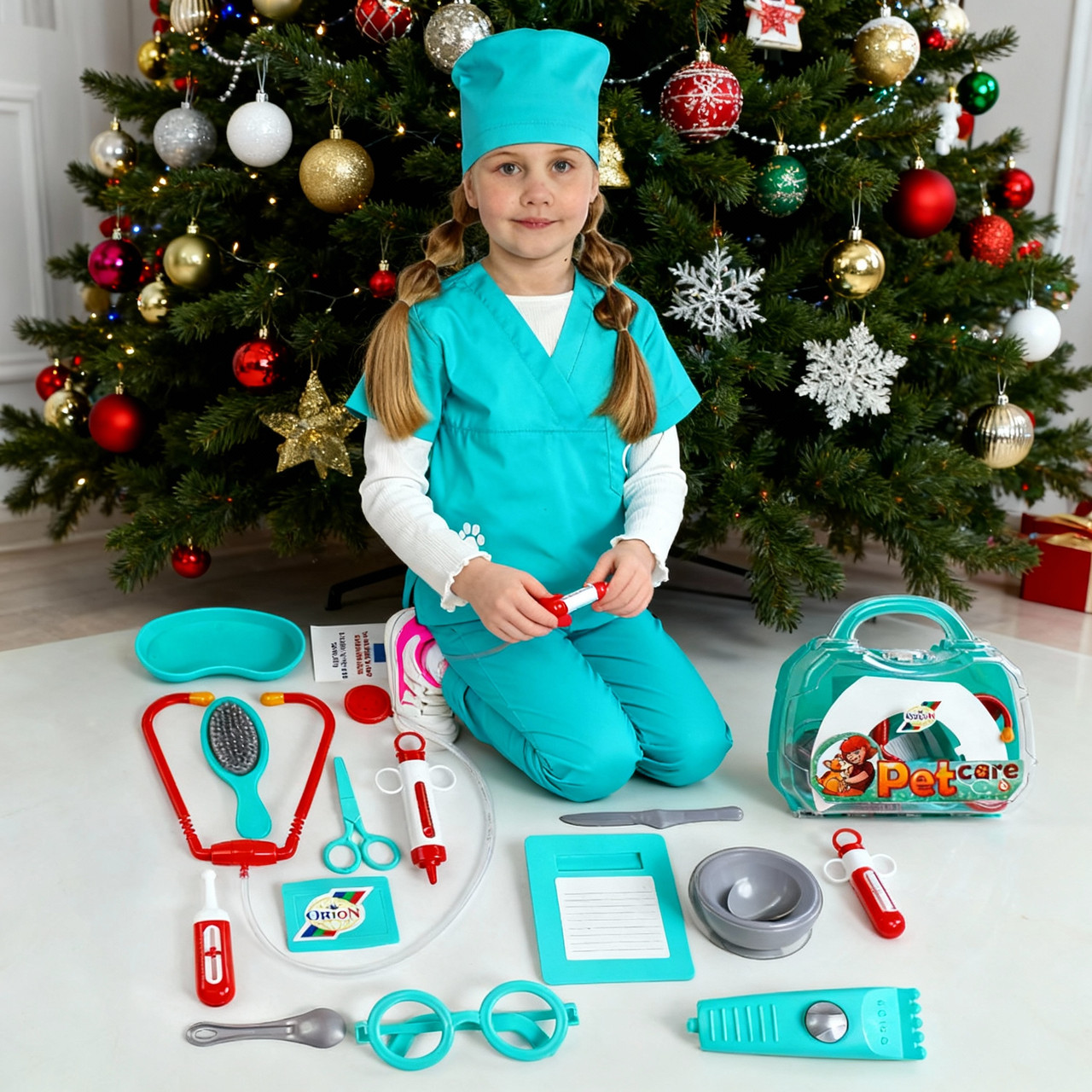 Дитячий ігровий набір "Маленький ветеринар" 4-7 років / Тематичний набір для юного лікаря, фото 1