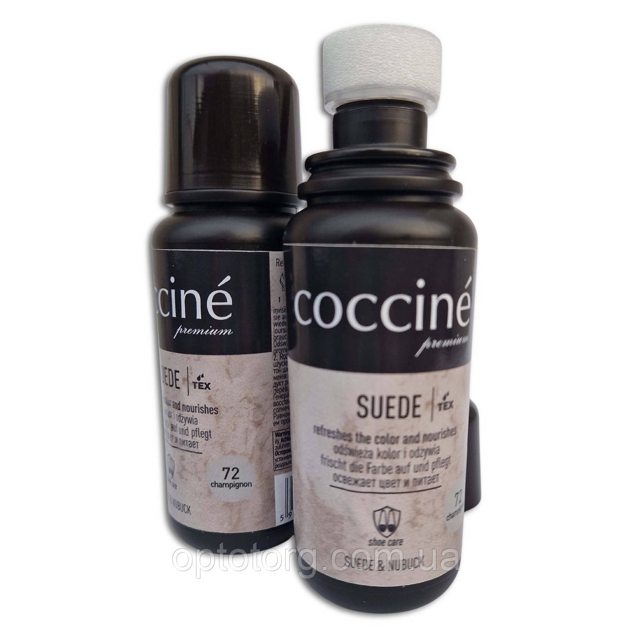 Крем фарба рідка Печериця для замші, нубуку та велюру COCCINE SUEDE Кочине 75мл Польща