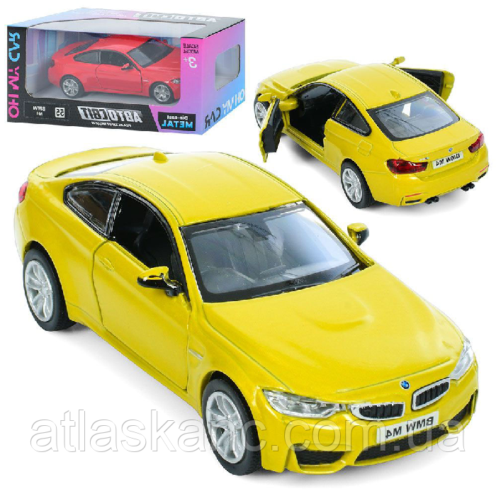 Машинка Автозвіт BMW M4 метал інерційна AS-3100, фото 1