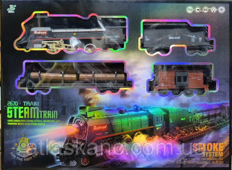 Іграшка Залізниця STEAM TRAIN довжина шляху 360 см 2670, фото 1