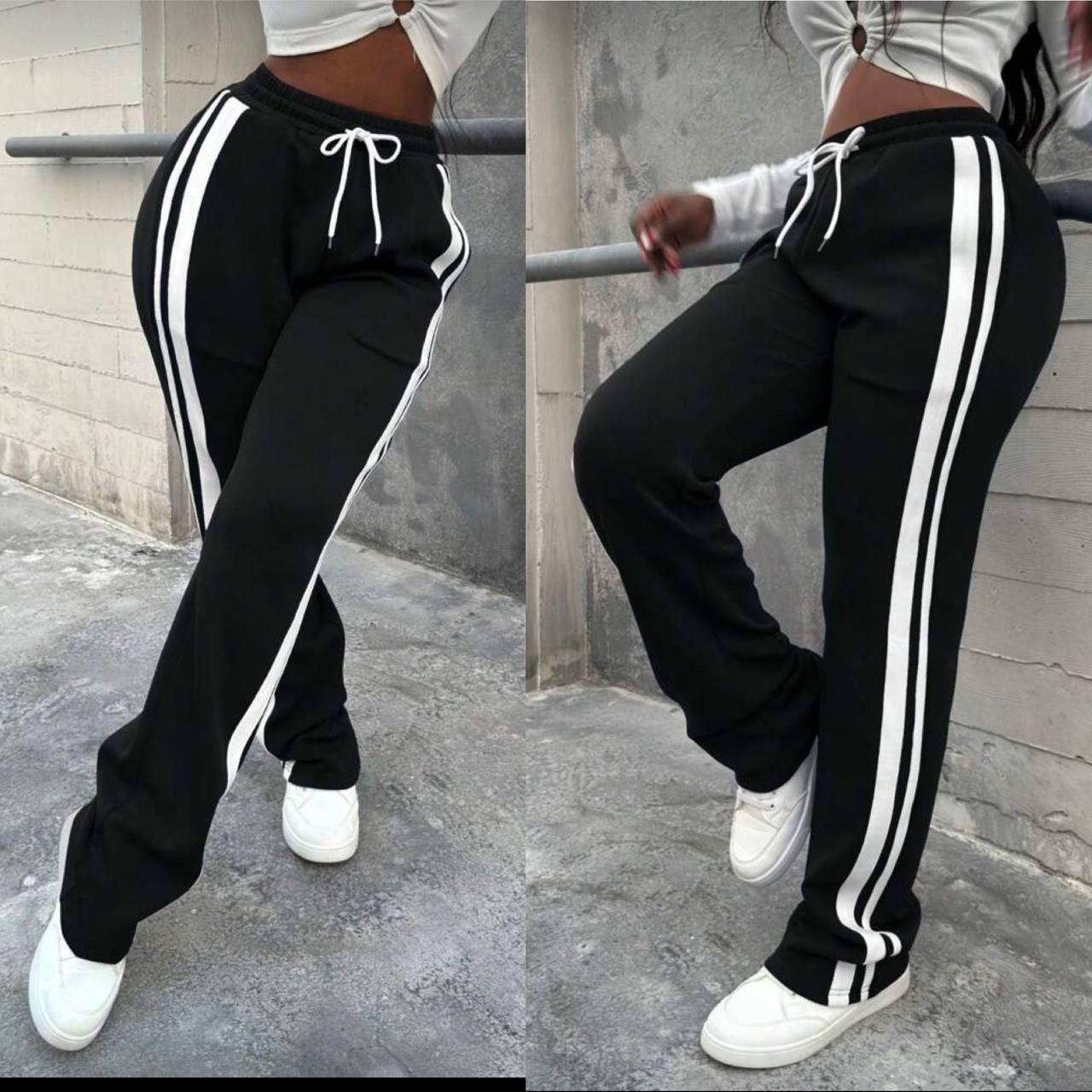 Жіночі теплі штани на флісі з лампасами, тринитка, великі розміри 50–62 — Модель 221, фото 1