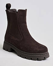 Ботинки Челси Marco 12360 замша шерсть