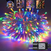 Гірлянда "100 вогнів", 10 метрів, 100 LED, кольорова RGB Multi Color - гірлянда від 220V