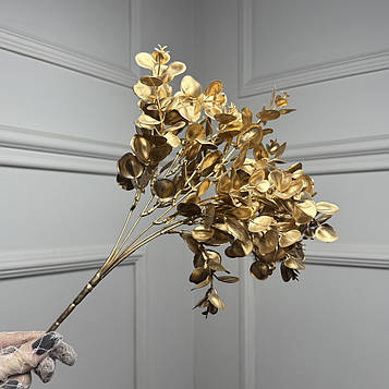 Букет евкаліпту золотий | В – 35 см | виробництво Польщі |5 шт. в упаковці