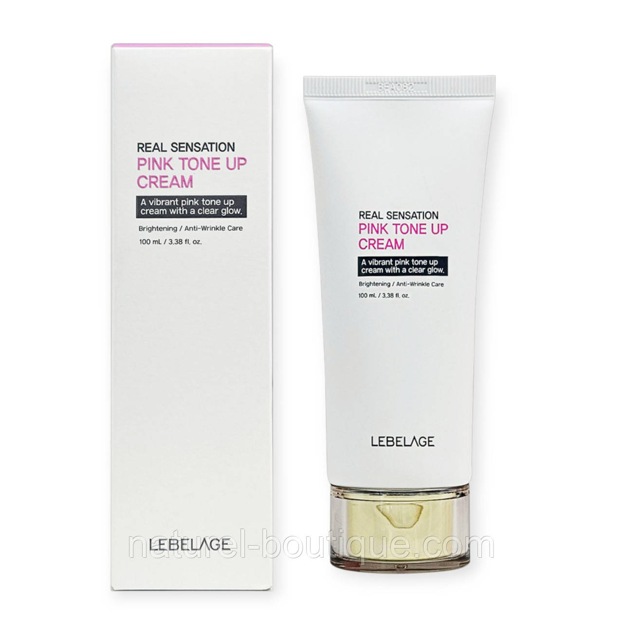 Крем LEBELAGE для обличчя Real Sensation Pink Tone Up вирівнювальний тон шкіри 100 мл, фото 1