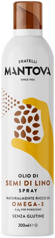 Олія лляна спрей Fratelli Mantova Extra Virgin 200 мл, фото 1