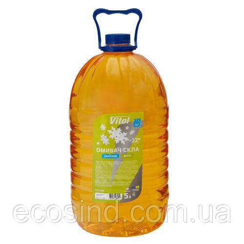 Омивач скла зимовий VITOL "-22" Диня 5л, фото 1