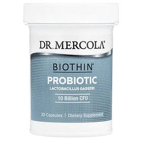 Пробіотик, 250 мг (10 млрд КУО), Biothin Probiotic, Lactobacillus Gasseri, Dr. Mercola, 30 капсул