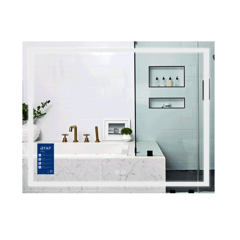 Дзеркало Qtap Mideya (MI1) 1000х700 з LED-підсвічуванням Touch, з антизапотіванням, димером, рег. яскравості QT2078NCF10070, фото 1