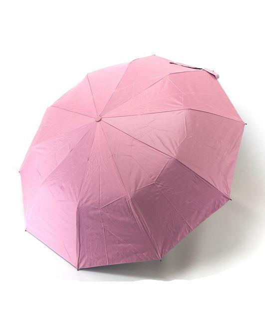 Парасолька Bellissimo №M639 напівавтомат жіноча на 10 спиць з квітами під куполом Рожева, фото 1