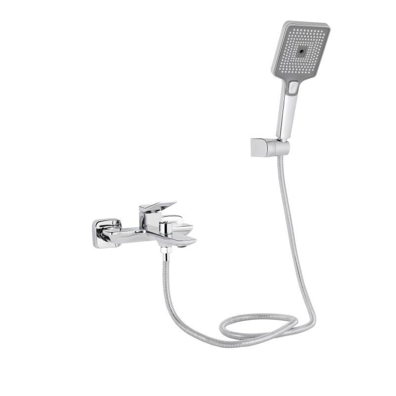 Змішувач для ванни Qtap Presto (з душовим гарнітуром) QTPRE259CRM45574 Chrome, фото 1