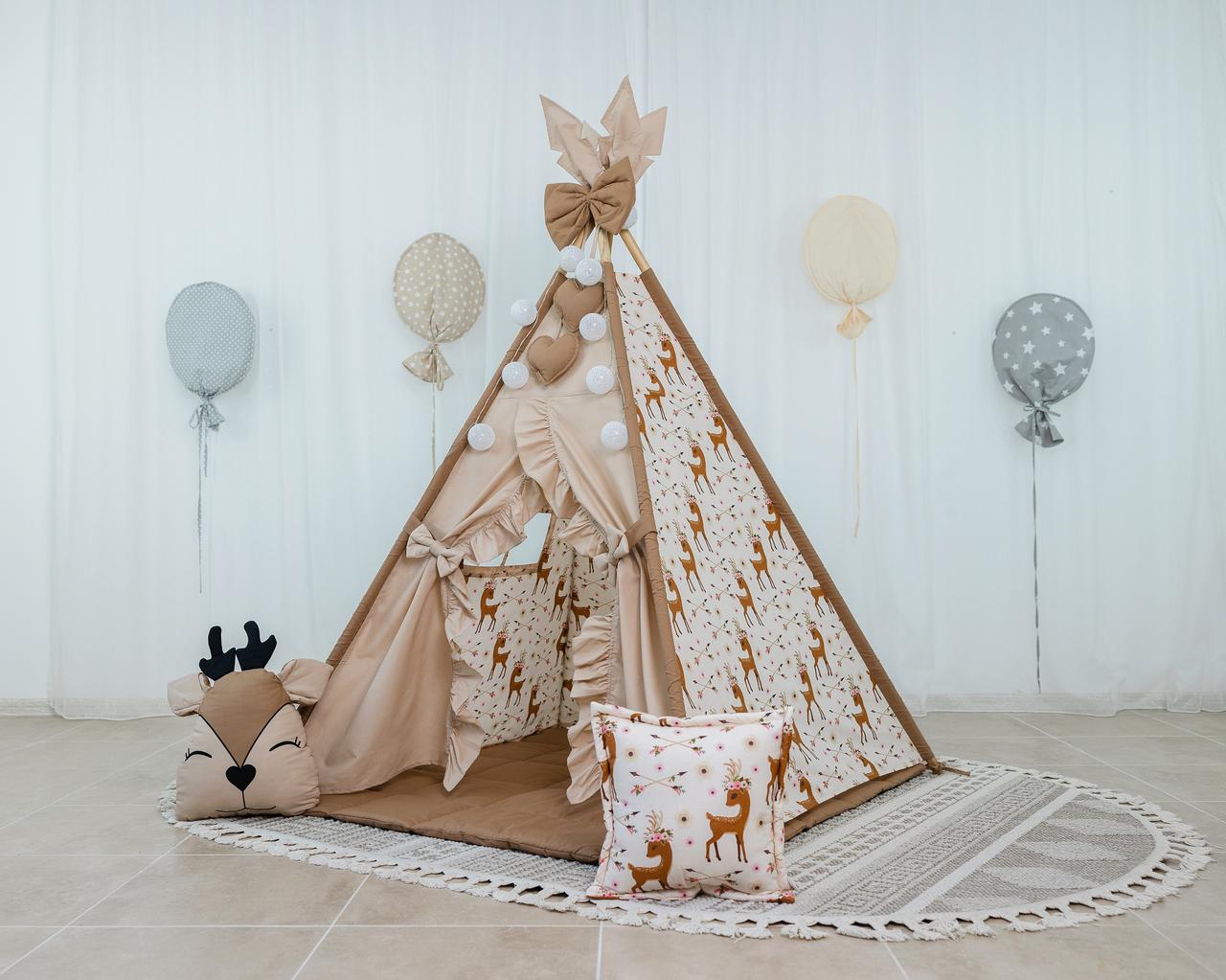 Вігвам для дитини бежевий Бембі, фото 1