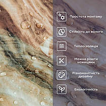 Самоклеюча стінова PET плитка у рулоні 600х3000х2мм SW-00003295, фото 4