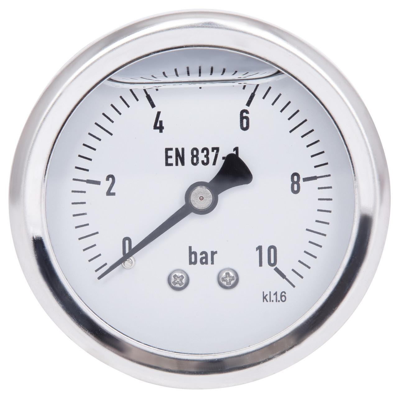 Манометр THERMO ALLIANCE Forte на 10 бар із заднім підключенням 1/4" Ø63 мм TAF171G10B, фото 1