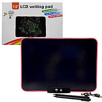 Планшет для малювання LCD MIC 13" рожевий (6837A)