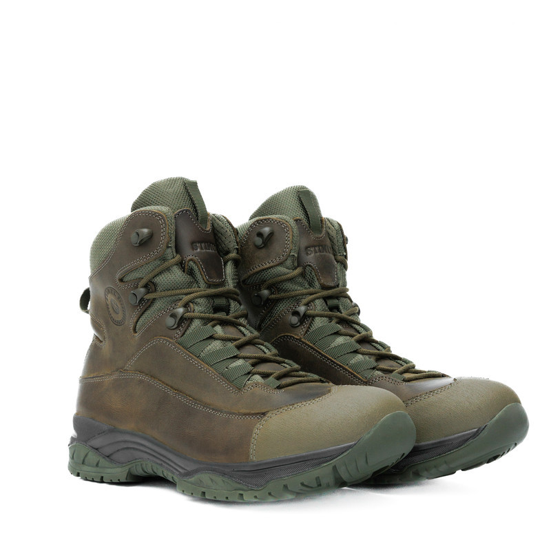 Тактичні Черевики STIMUL Отаман Олива Шкіра Crazy Horse Демі 43, арт. STIMUL-746-43