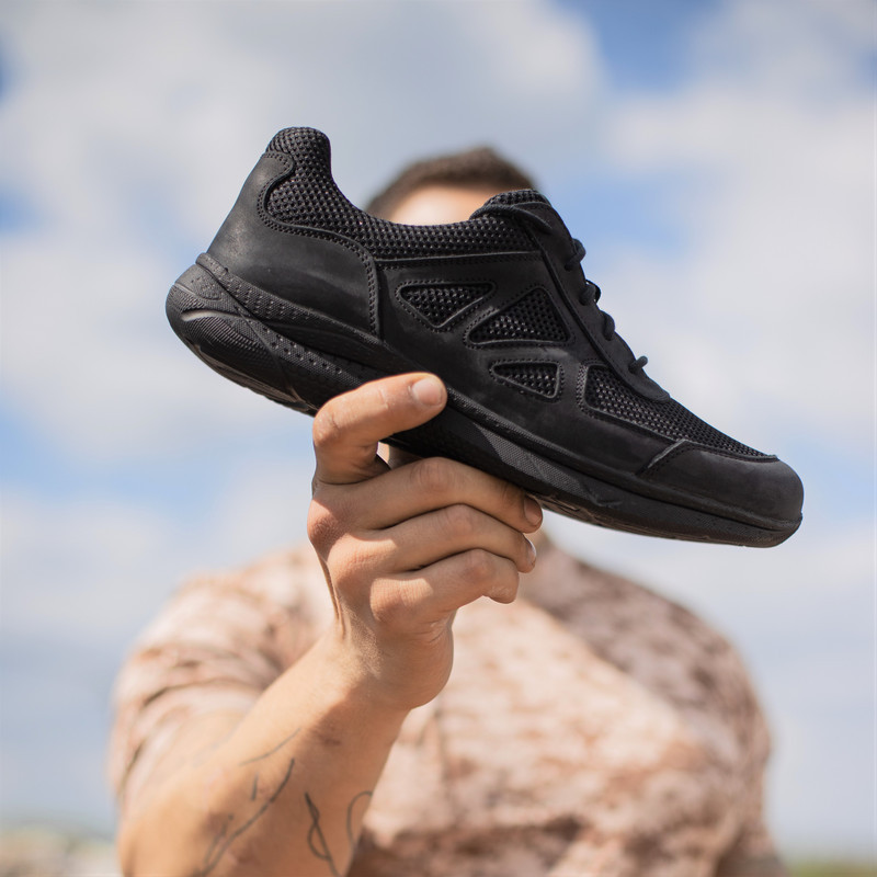 Тактичні Кросівки STIMUL Ягуар Чорний Нубук Літо 47, арт. STIMUL-2303-47