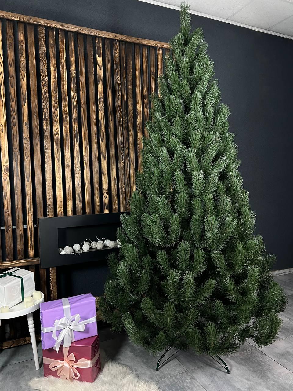 Сосна штучна лита "ЛЮКС" 2.3 м, преміум ПВХ (харчовий пластик), фото 1