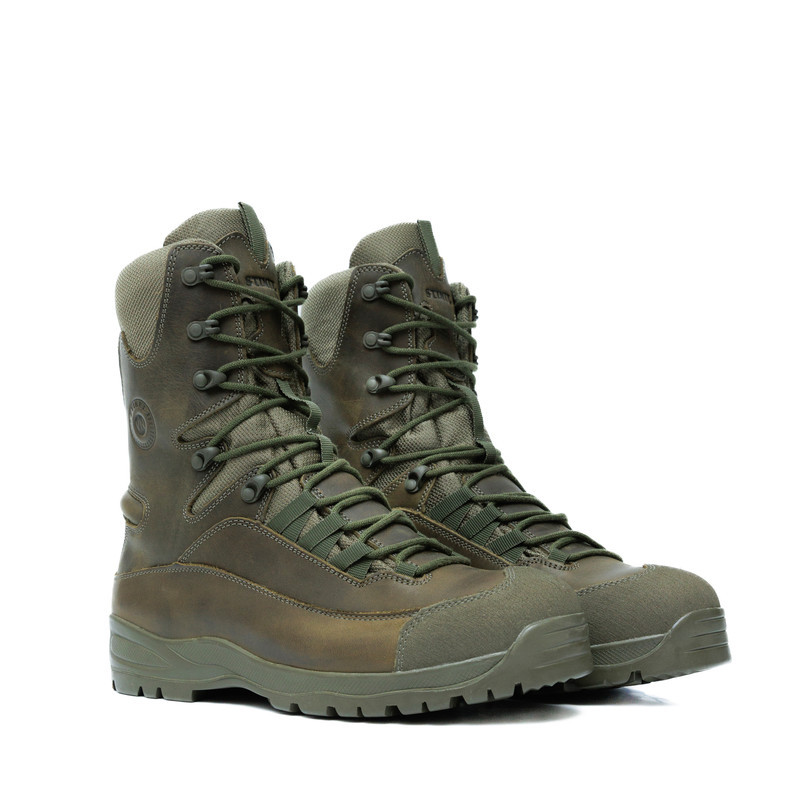 Тактичні Берці STIMUL Отаман Олива Шкіра Crazy Horse Демі 44, арт. STIMUL-2175-44