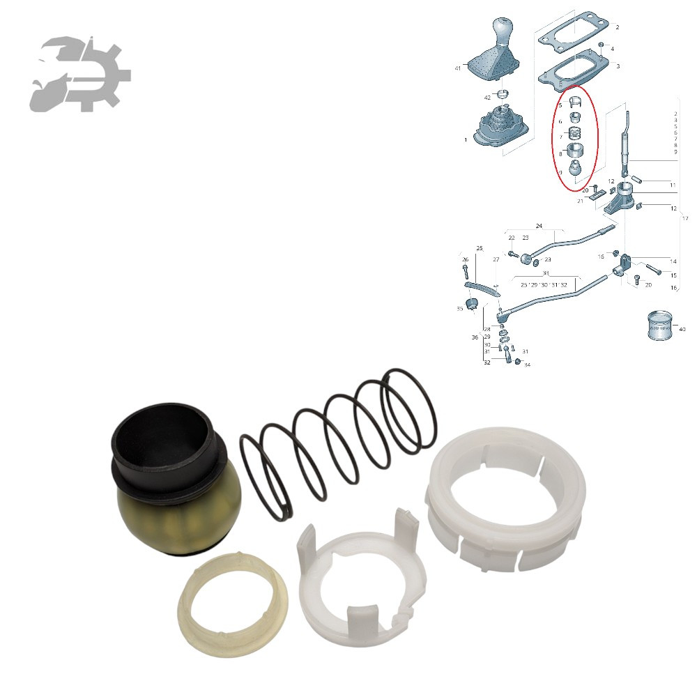 Ремкомплект куліси кпп ручки передач A6 C7 Audi 8K0711135 8K0711699 8K0711217, фото 1