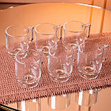 Набір чашок 6 шт для чаю та кави Goblet по 300 (мл) кружки скляні Прозорий HP-19-L6, фото 3