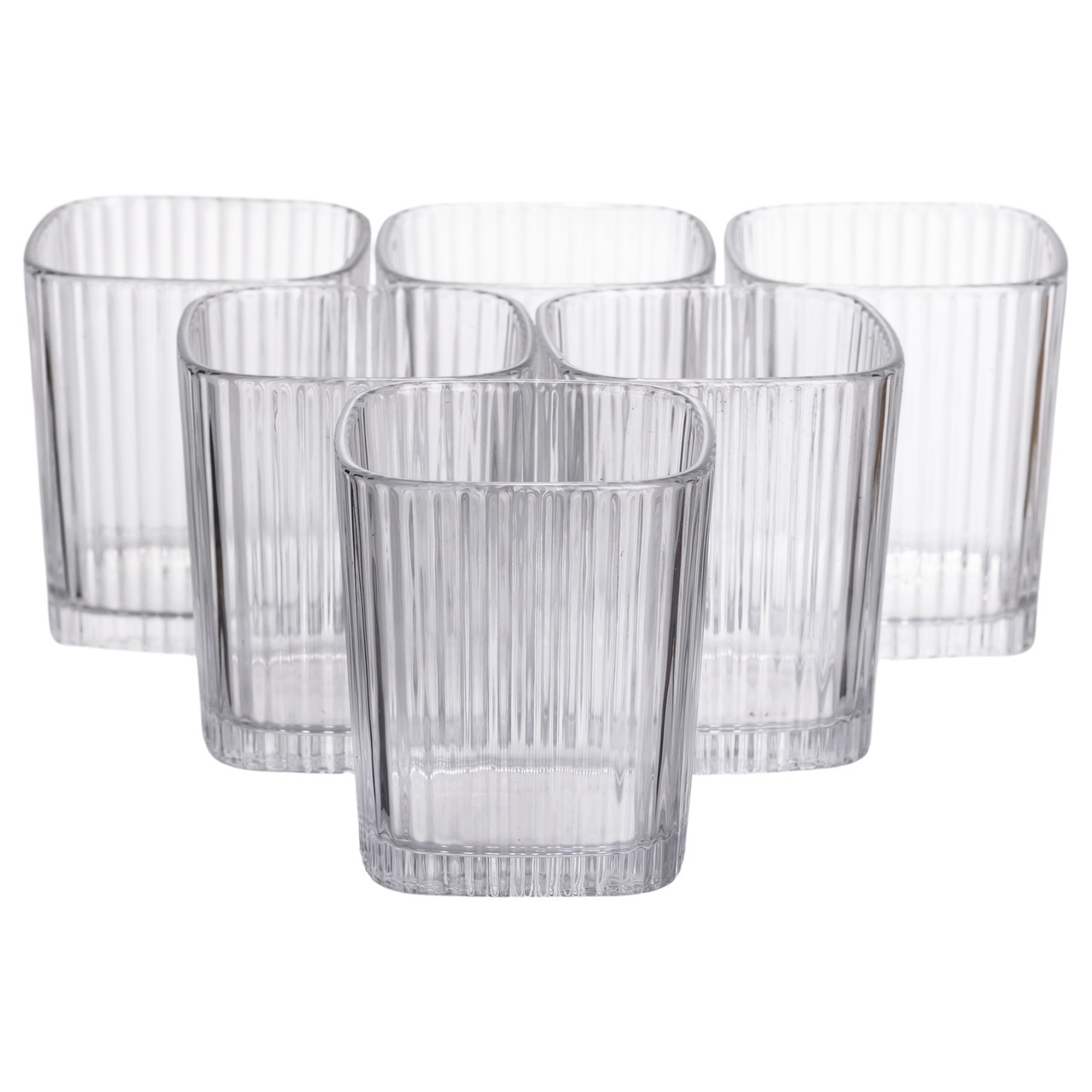 Набір склянок 6 (шт) 250 (мл) для лимонадів, соку, води, коктейлів Прозорий HP-19-AY-2, фото 1