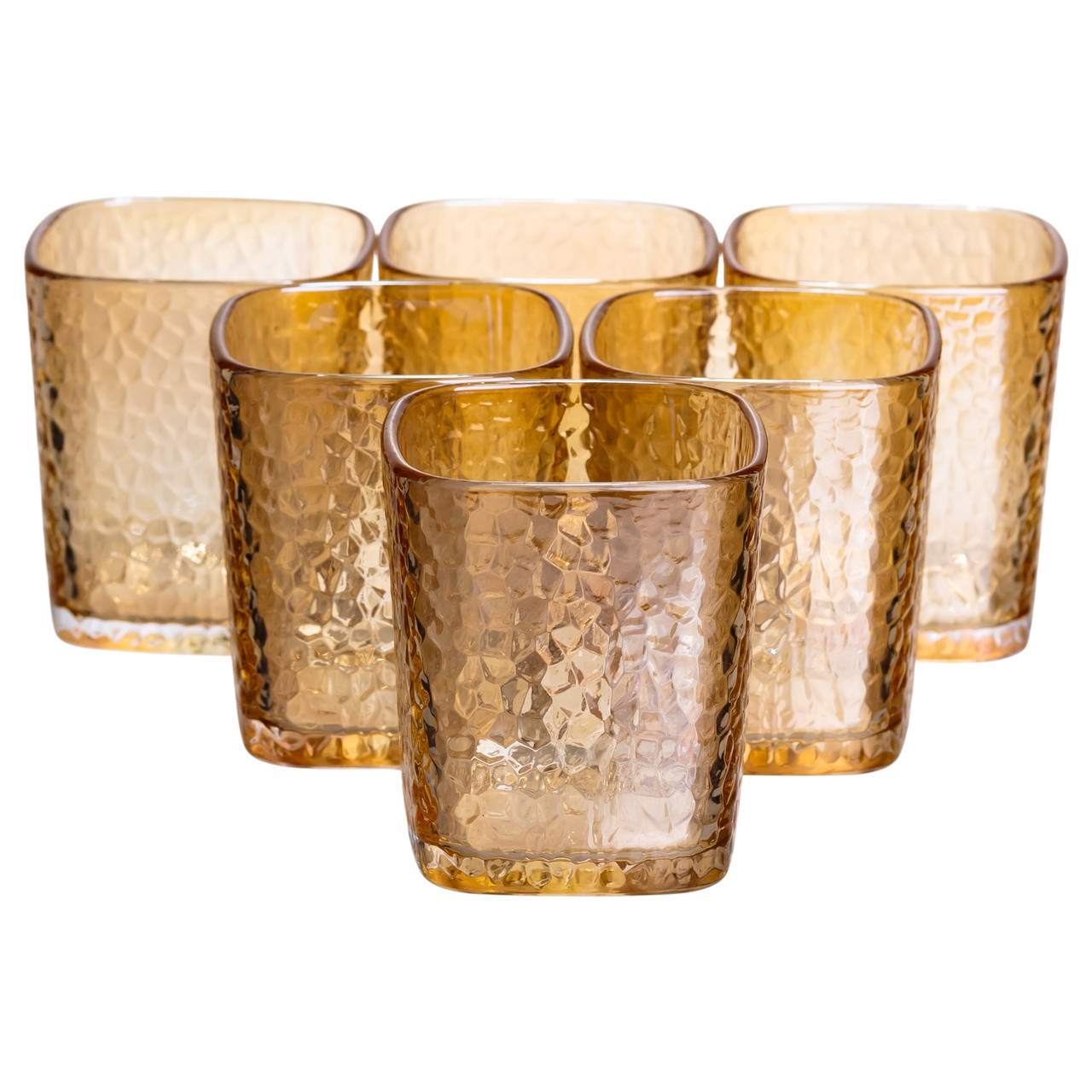 Набір склянок 6 (шт) 250 (мл) для лимонадів, соку, води, коктейлів Коричневий HP-19-AY-3, фото 1