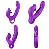 Вібратор - Erospace Sweet Play G-Spot Vibrator With Clitoral Licking & Flapping A17, фото 6
