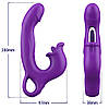 Вібратор - Erospace Sweet Play G-Spot Vibrator With Clitoral Licking & Flapping A17, фото 10