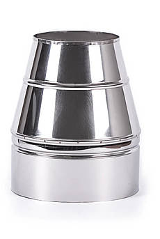 Конус на димохід сендвіч ø130/200 0,5мм нержавійка/нержавійка