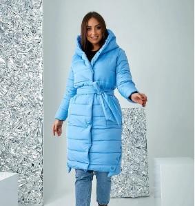 Пуховик арт. А-032, блакитний