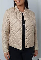 Куртка з ефектом стьобання, арт.310, беж