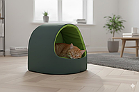 Будка для котів і собак Економ хакі №1 360х320х320