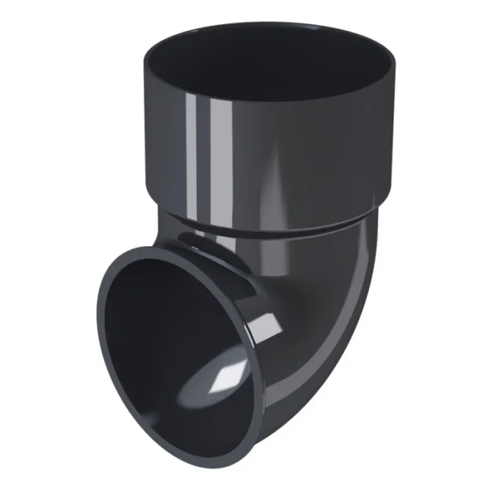 Коліно зливне 87.5 Ø80 Графіт