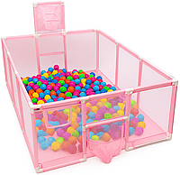 Дитячий манеж рожевий 180×120см Diego