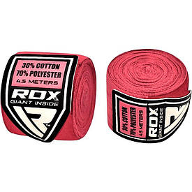 Бинти боксерські RDX Fibra Pink 4.5m