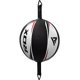 Боксерська груша на розтяжці RDX White з гумовим джгутом