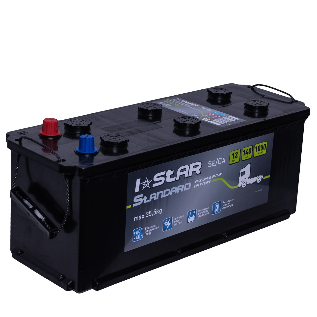 Акумулятор автомобільний 140Аг (+/-) I STAR АКБ 513x182x215, фото 1