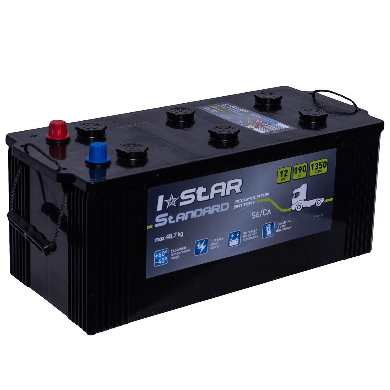 Акумулятор автомобільний 190Аг (+/-) I STAR АКБ 513x223x223, фото 1