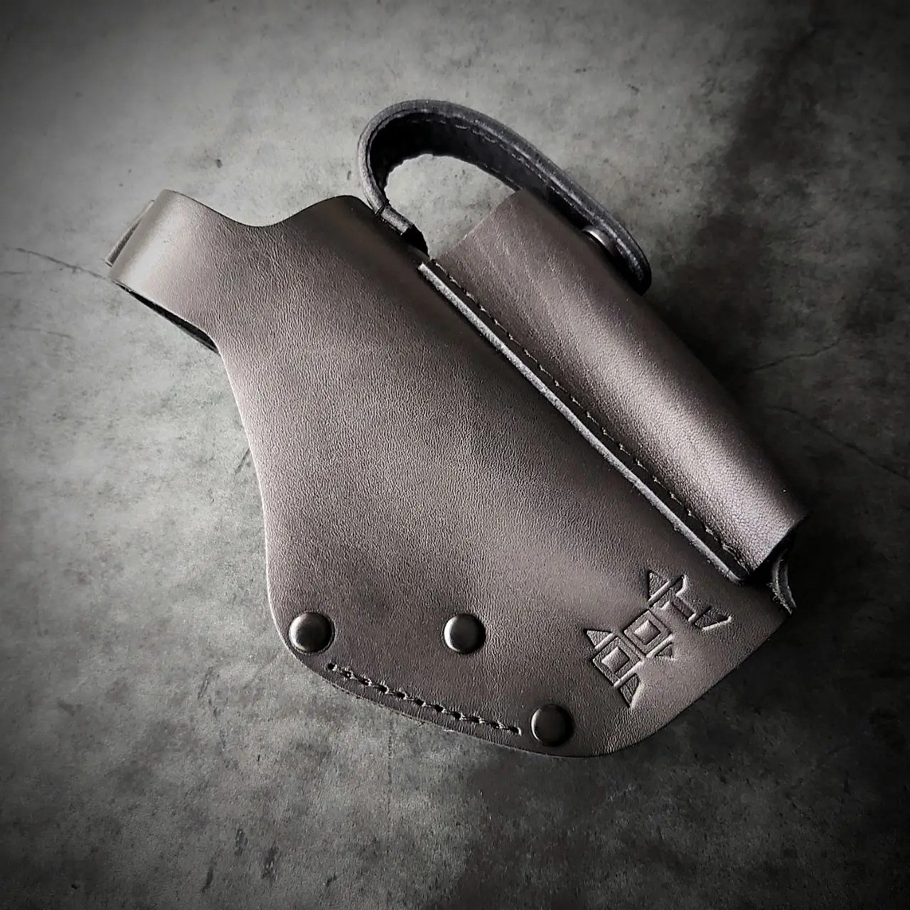 Кобура ПЕЛАМЕ для ФОРТ 12 / 14 / 17 / 20 на скобі поясна шкіряна чорна